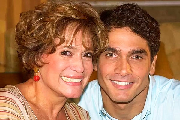 Atriz Susana Vieira e o ator Rafael Calomeni (Foto: Reprodução, Globo)