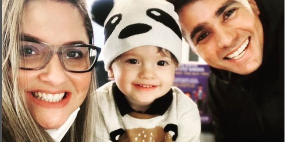 Giselle Policarpo atualmente com seu marido e seu filho João (Foto Reprodução/Instagram)