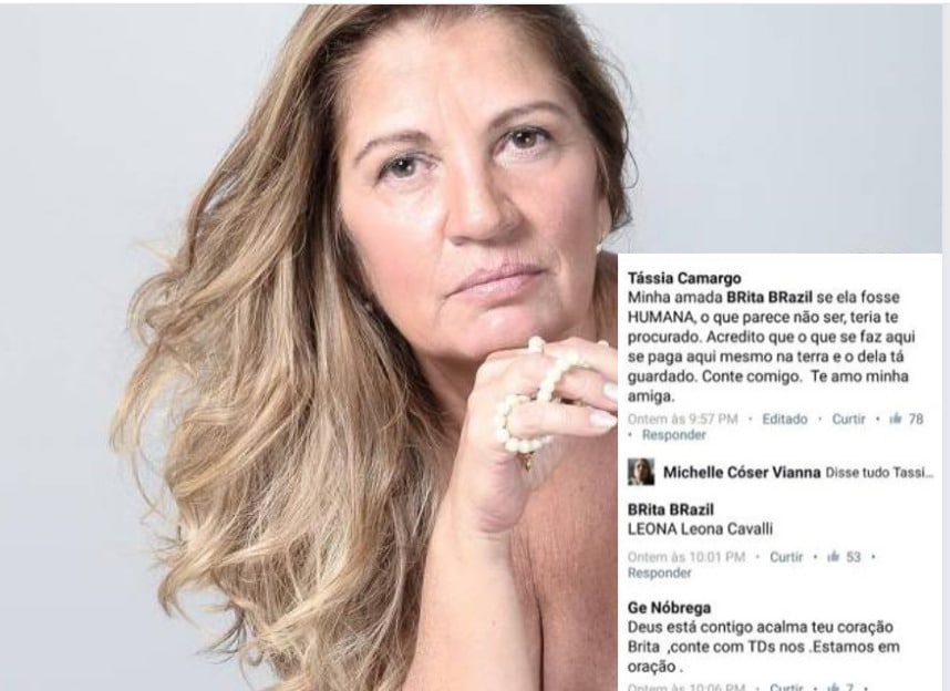 Tássia Camargo detonou Leona nas redes sociais, dando o estopim para uma briga judicial e um verdadeiro escândalo entre as celebridades (Foto Reprodução/Montagem/Fatos da Tv)