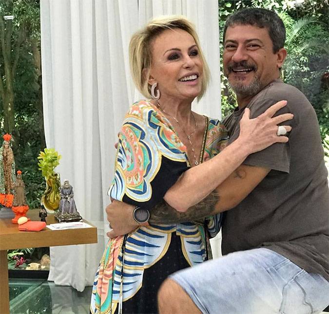Ator Tom Veiga, o Louro José com Ana Maria Braga (Foto: Reprodução, Globo)