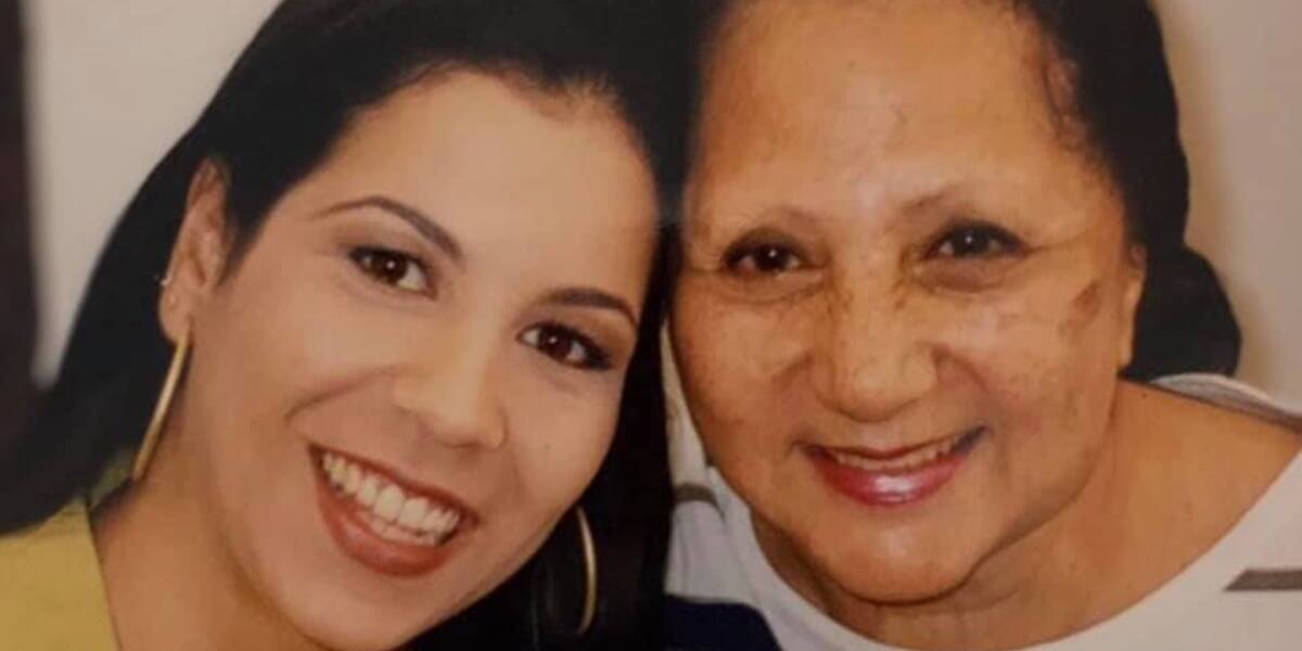 Carla Daniel e a mãe, a atriz da Globo Dorinha Durval (Foto Reprodução/Internet)