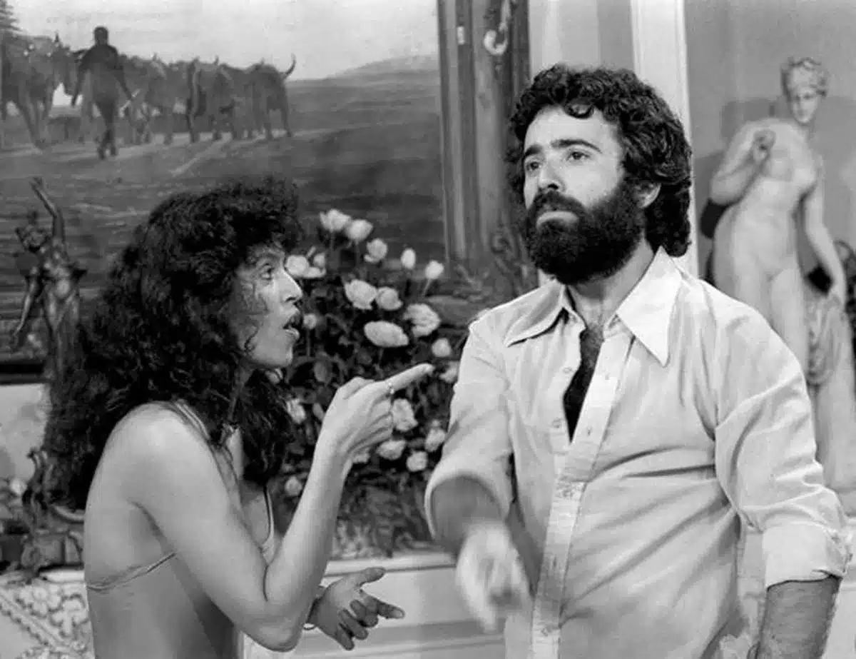a atriz e Tony Ramos em "Chega Mais" (Foto Reprodução/Memória Globo)