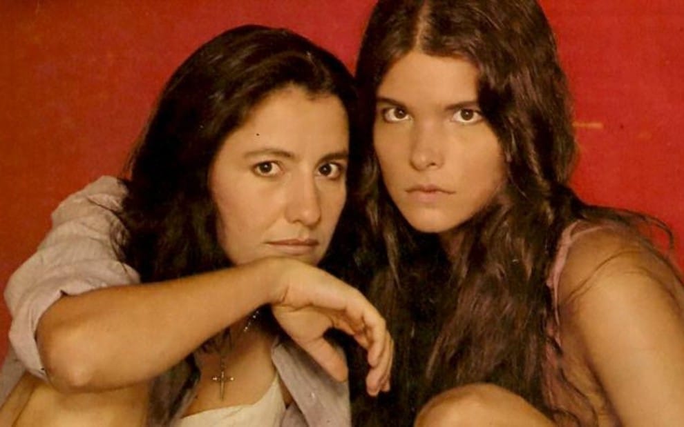 Cássia Kis como "Maria Marruá" e Cristiana Oliveira como Juma em "Pantanal" (Foto Reprodução/Internet)