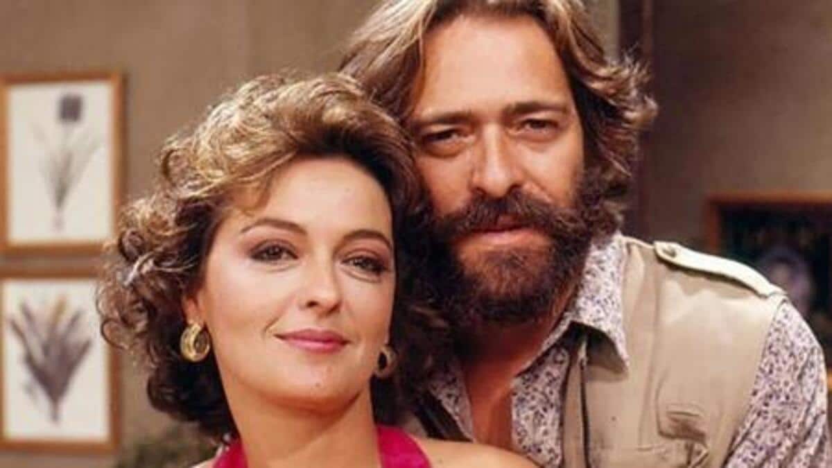 Maria Zilda e José de Abreu em "Bebê a Bordo" (Foto Reprodução/Globo)