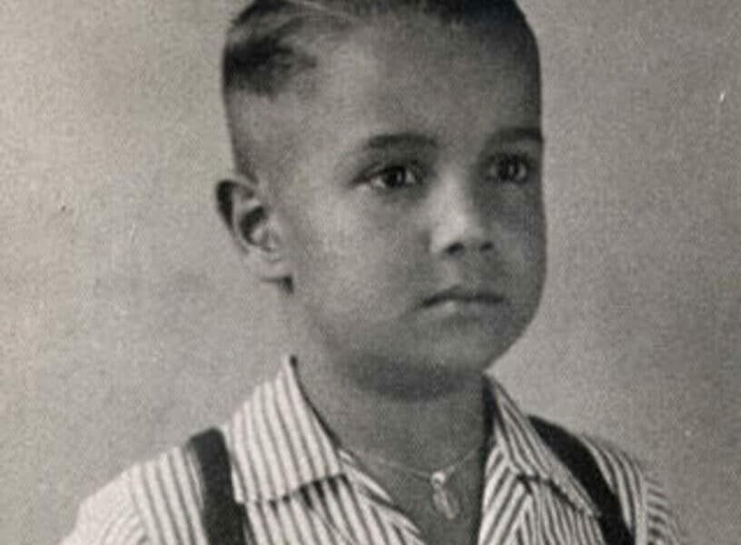 Roberto Carlos quando era ainda uma criança (Foto Reprodução/Internet)