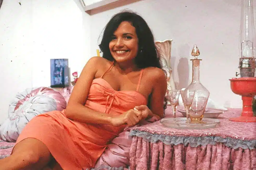 Luiza Tomé em "Tieta" novela de 1989 da Globo (Foto Reprodução/Memoria Globo)