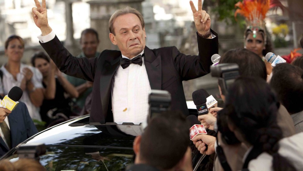 José Wilker na produção de cinema " Giovanni Improta" , personagem que ganhou filme após o sucesso em "Senhora do Destino" (Foto Reprodução/Globo)