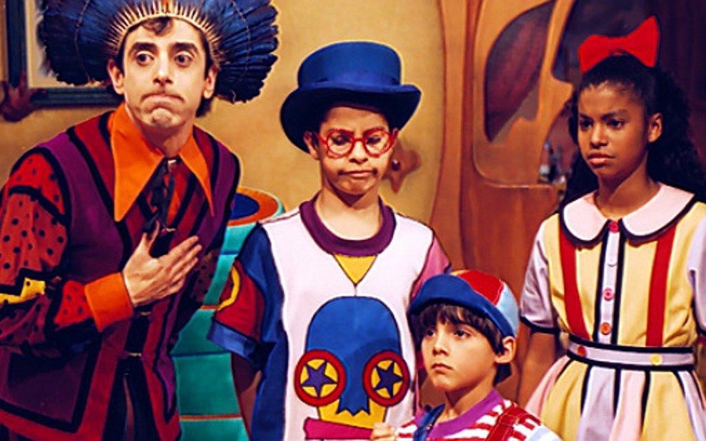 Nino, Biba, Zequinha e Pedro, eram o núcleo central da série infantil Castelo Rá-Tim-Bum (Foto Reprodução/Internet)