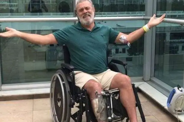 Raymundo de Souza quase teve a perna amputada após acidente (Foto Reprodução/Internet)