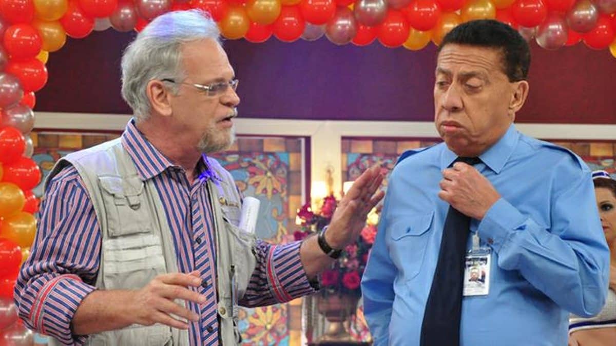 Marcos Wainberg e Paulo Silvino no "Zorra Total" Foto (Reprodução/Globo)