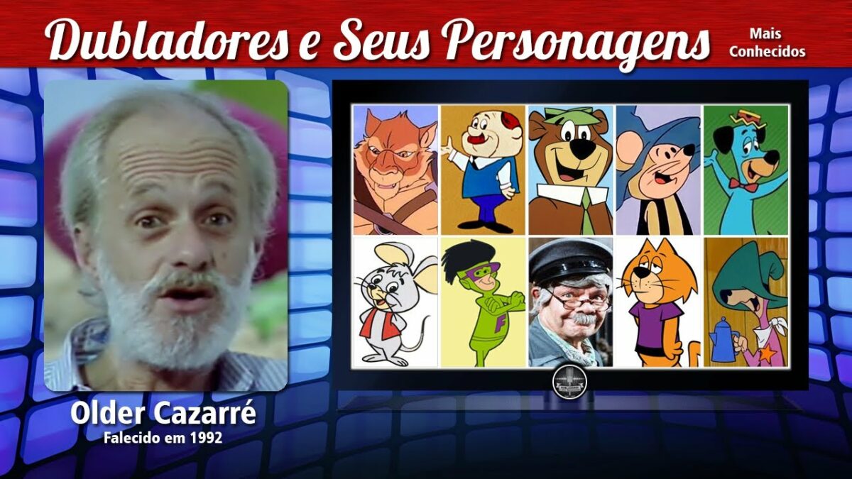 Older Cazarré deu voz a vários personagens que marcaram a nossa infância (Foto Reprodução/Youtube)