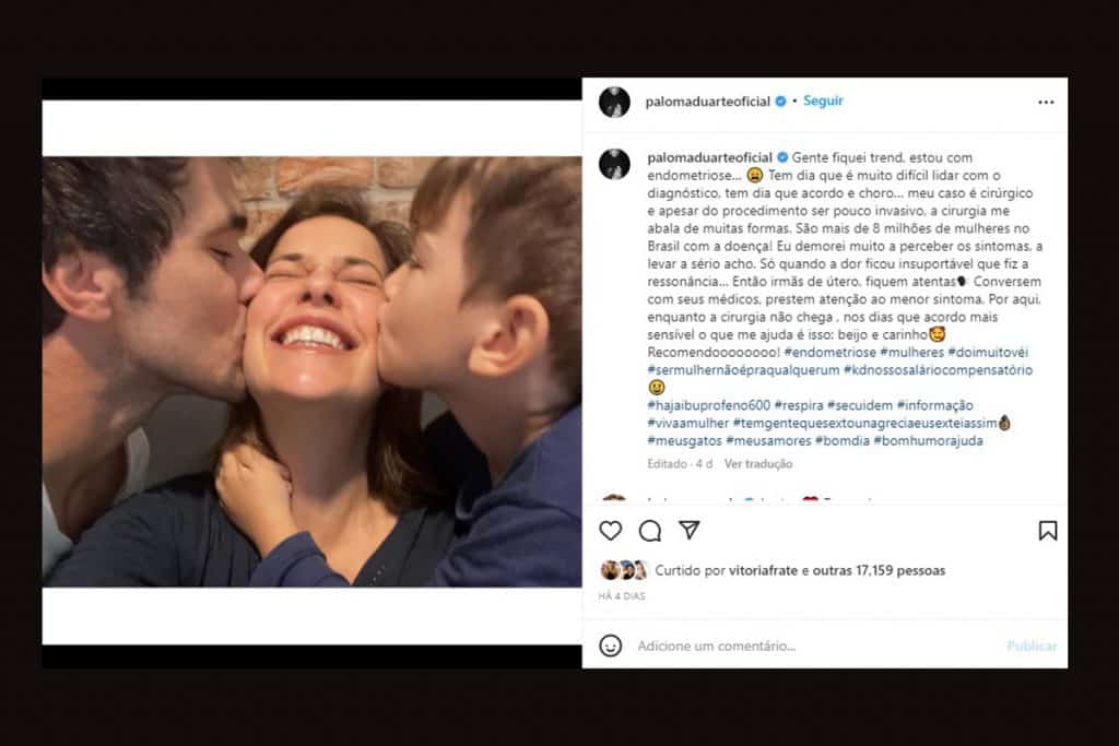 Paloma Duarte desabafou pelas redes sociais (Foto Reprodução/Instagram)