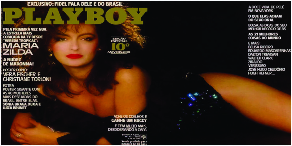 Maria Zilda pousou para edição especial da "Playboy" (Foto: Reprodução)