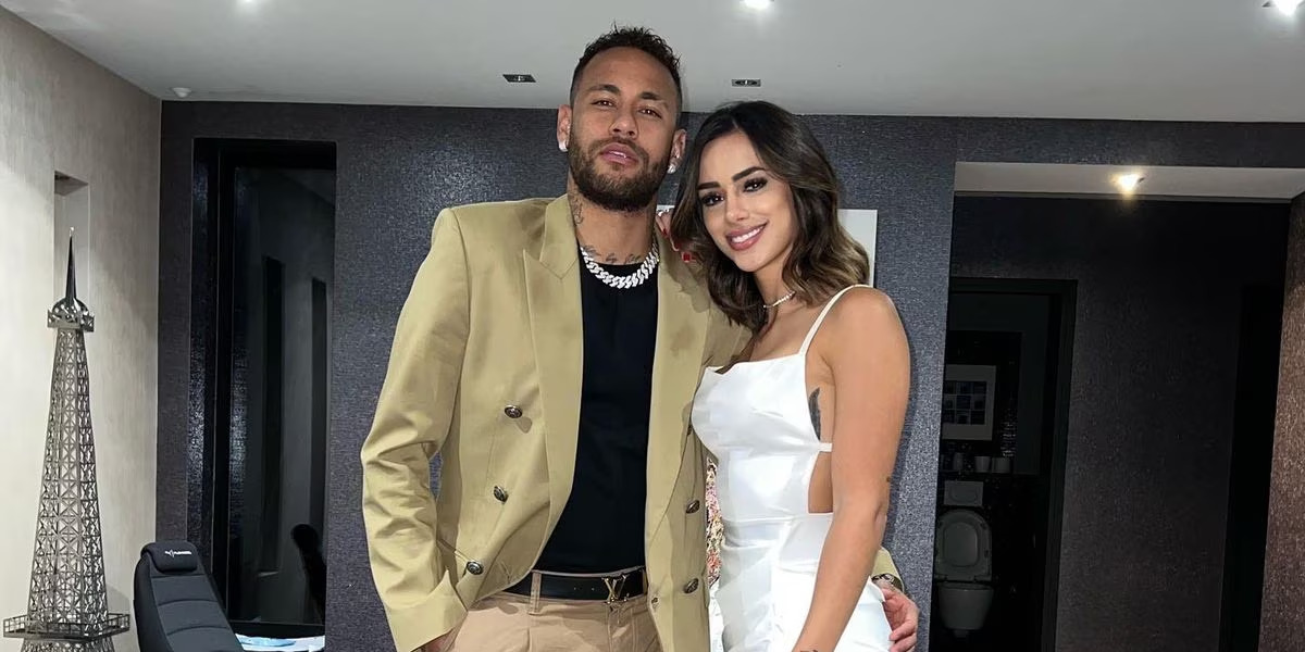 Neymar e Bruna Biancardi, sua noiva (Foto: Reprodução/Instagram)